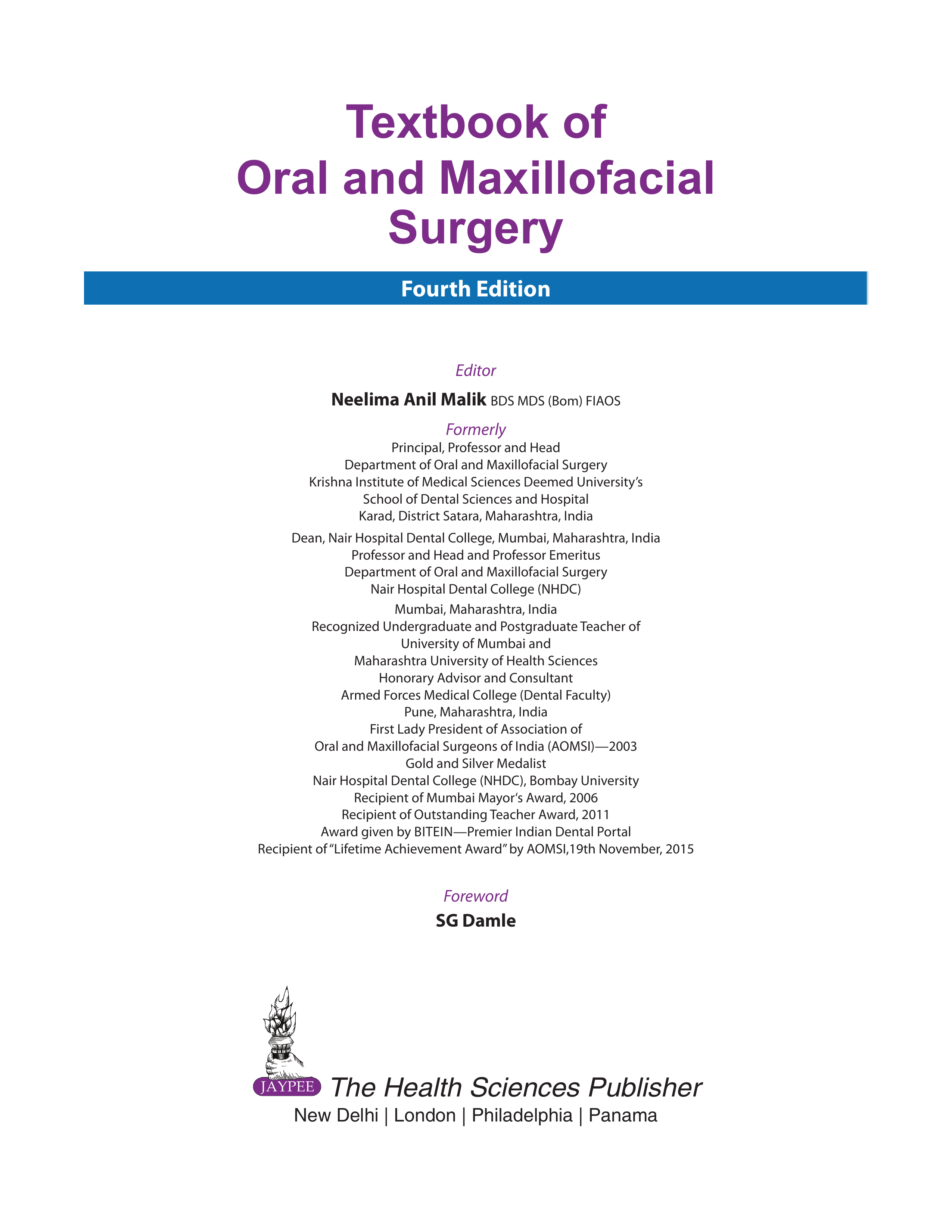 Textbook of Oral & Maxillofacial Surgery - E Book