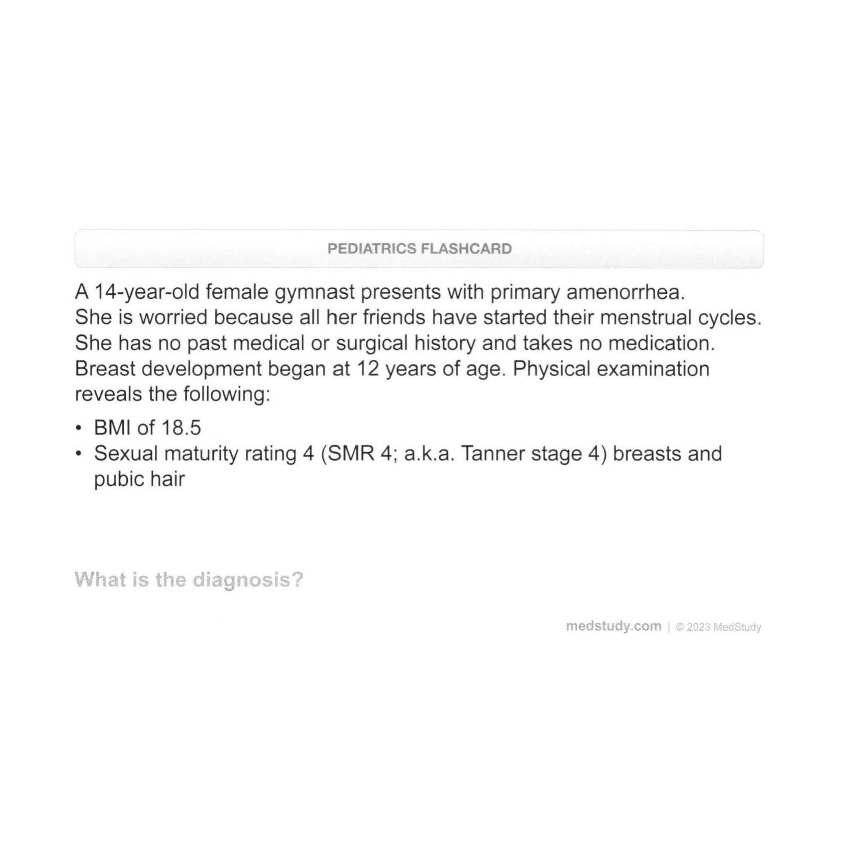 MedStudy Pediatrics Flashcards (2018-2019)