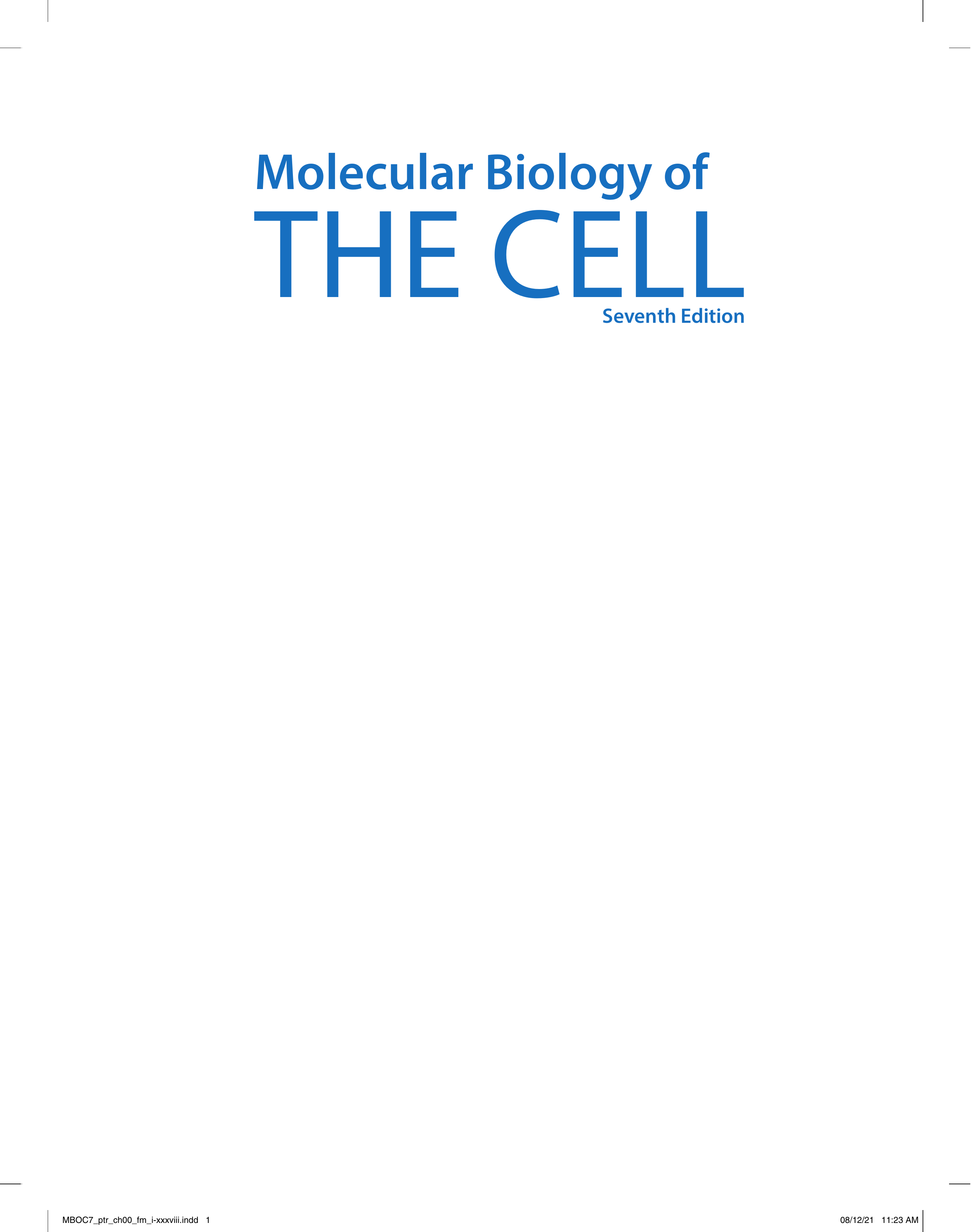 Molecular Biology of the Cell