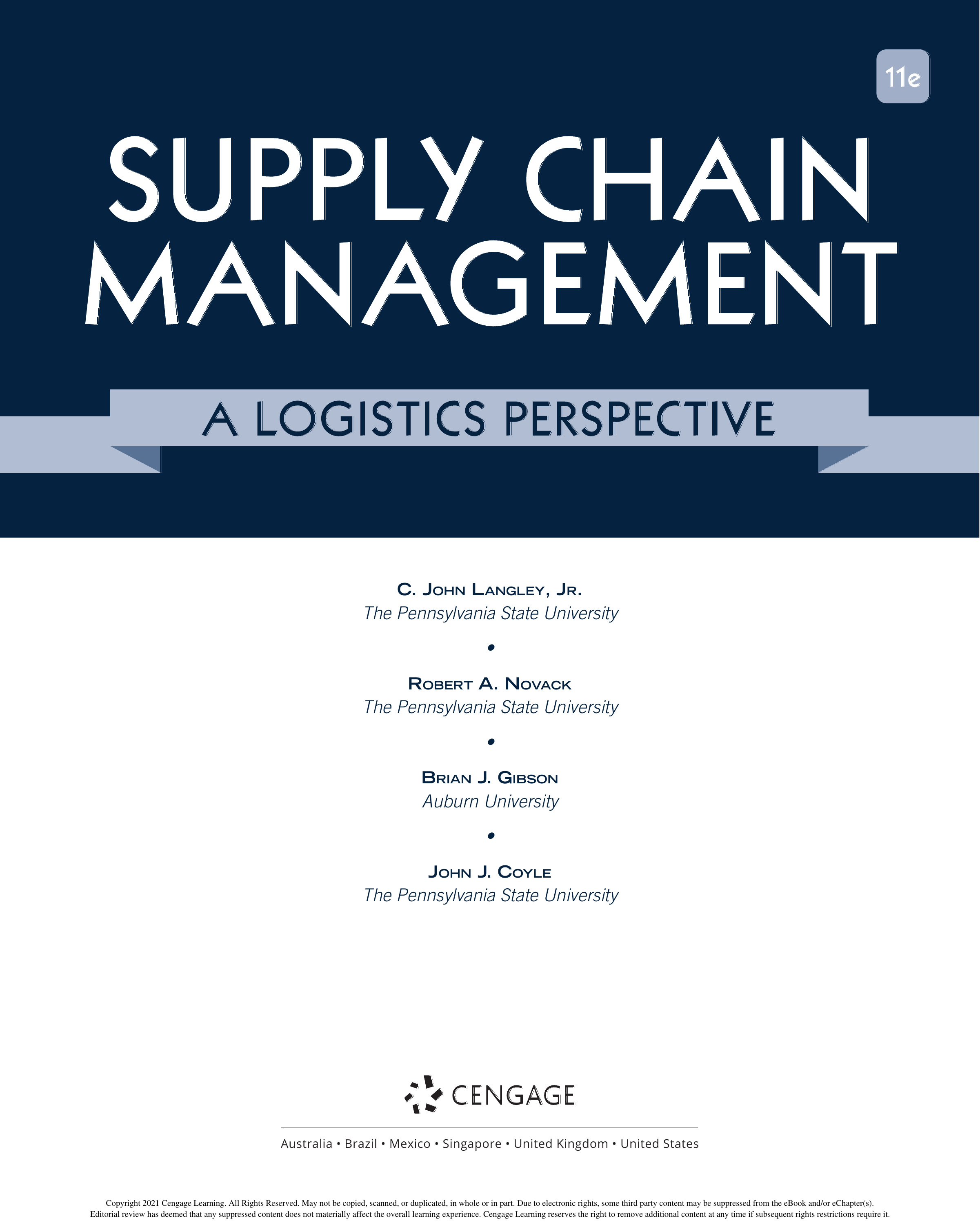 Principles of Supply Chain Management, Second Edition