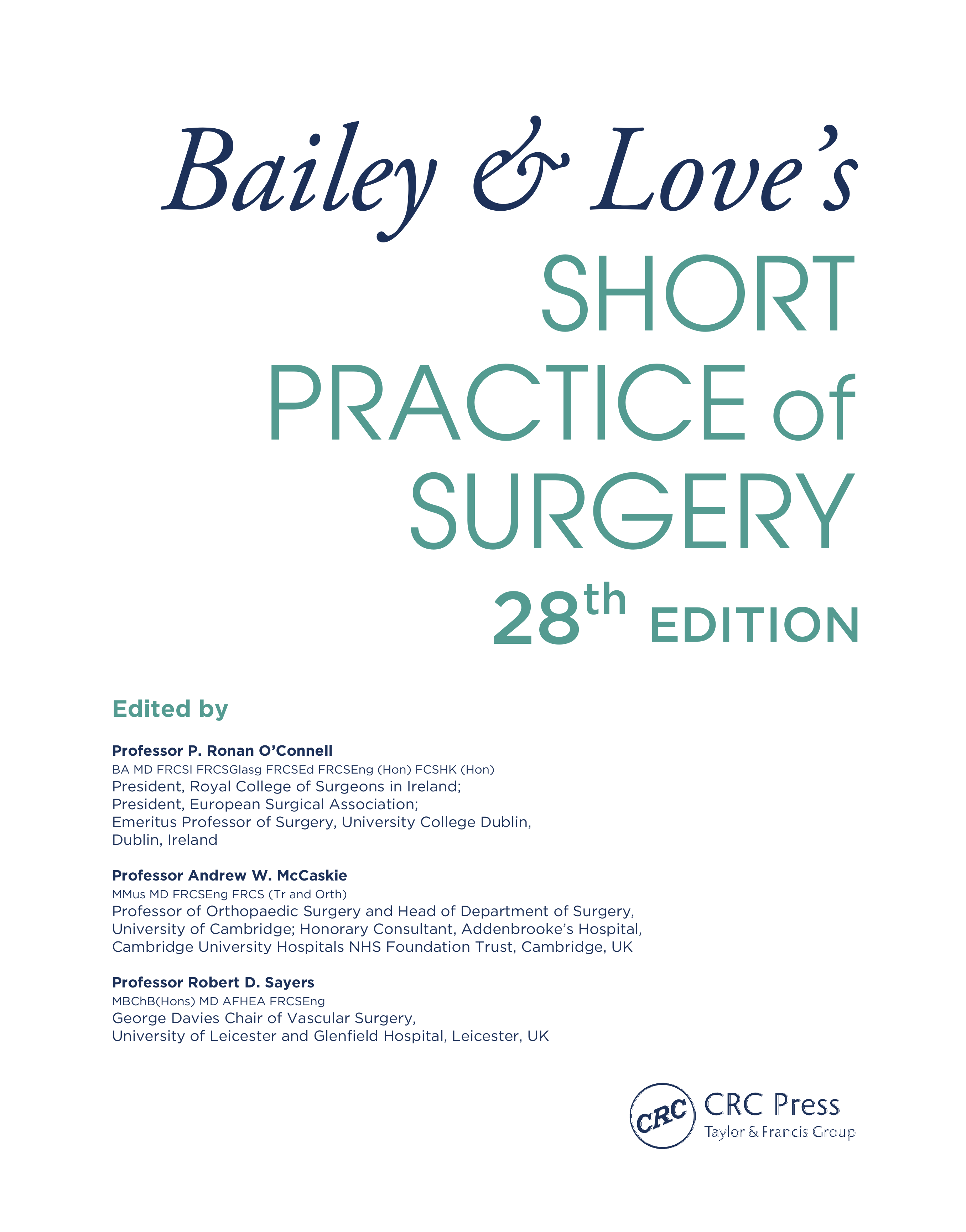 Bailey & Love's Short Practice of Surgery, 27th Edition