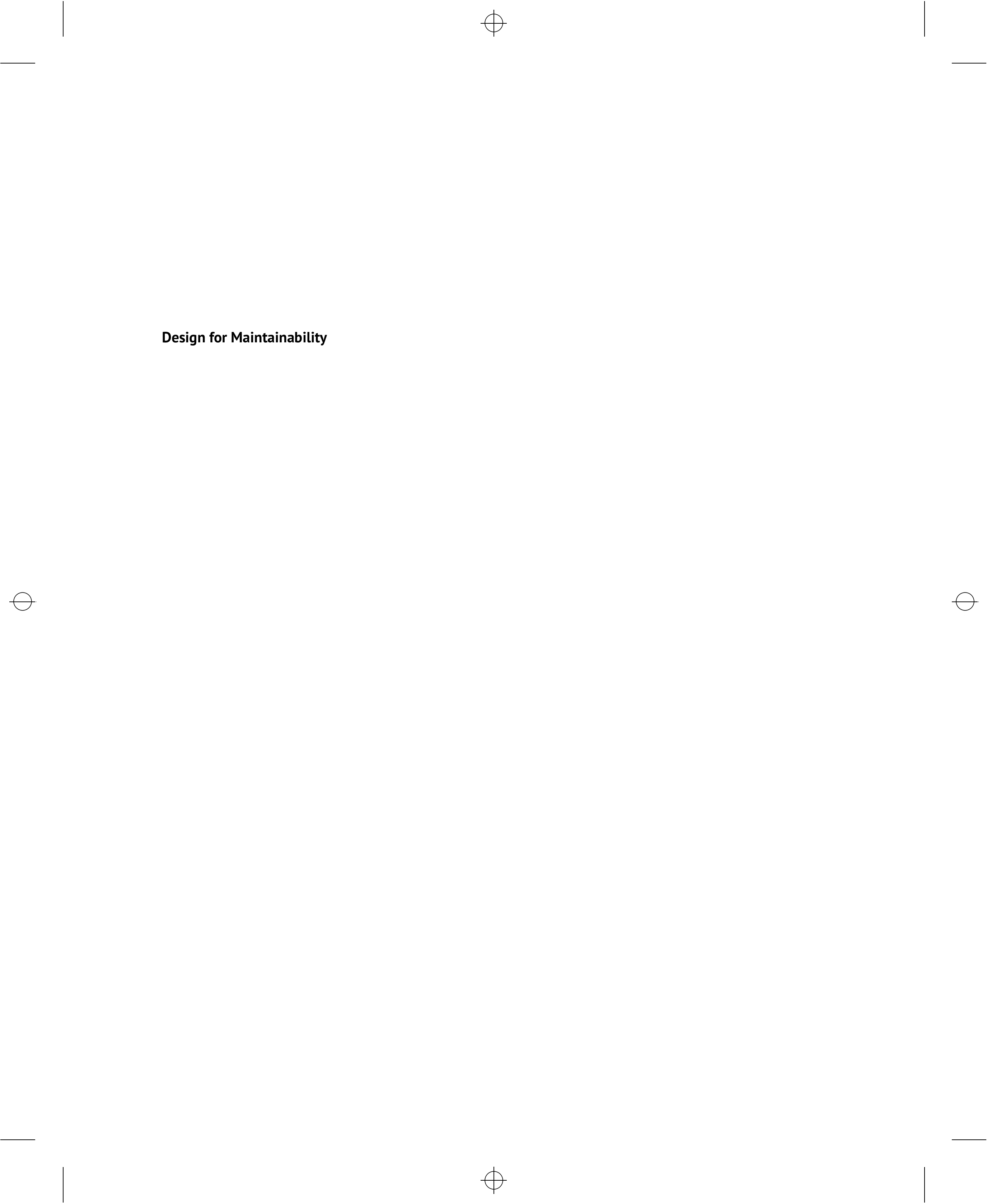 Design for Maintainability