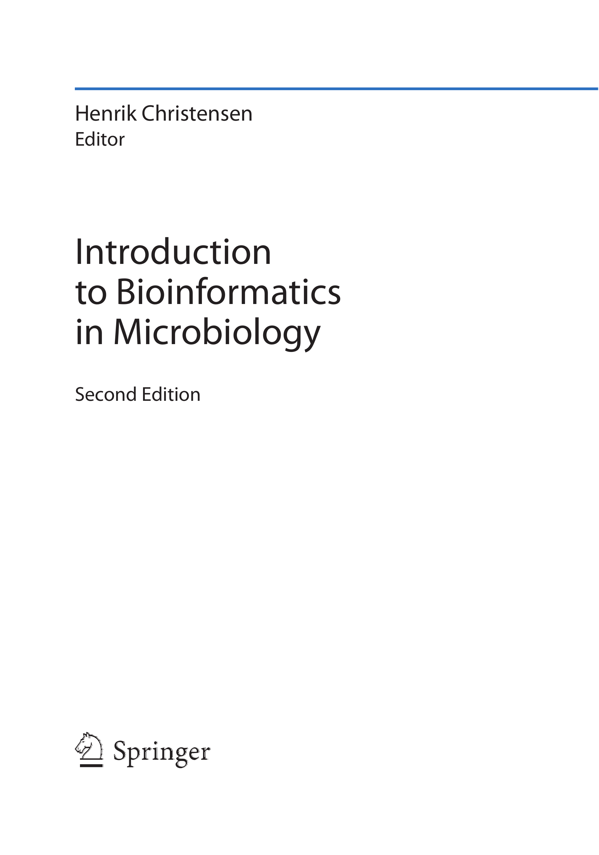 Introduction to Bioinformatics in Microbiology