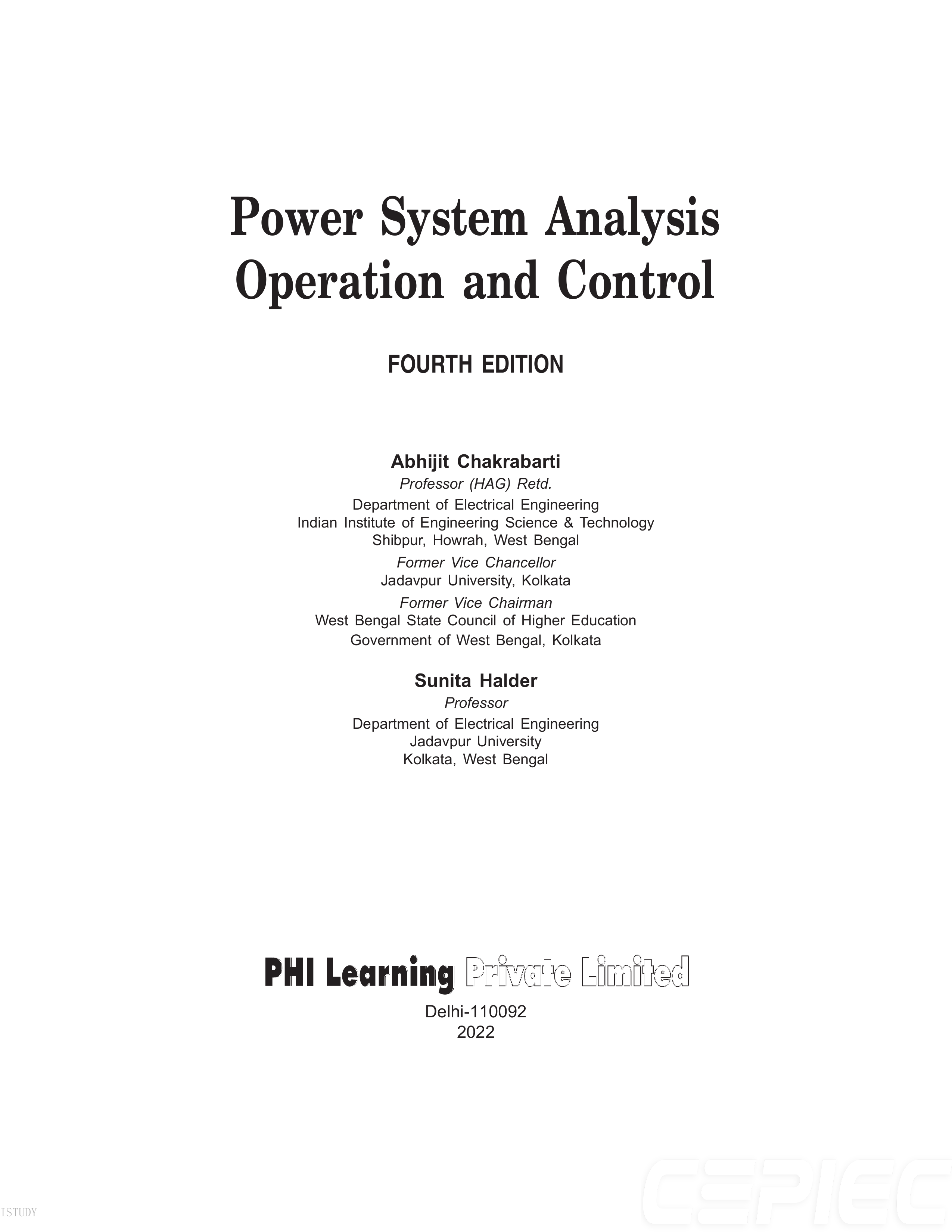 POWER SYSTEM ANALYSIS