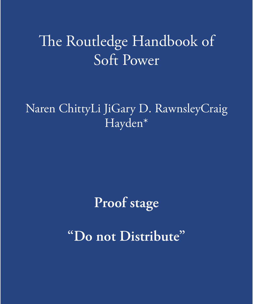 The Routledge Handbook of Soft Power
