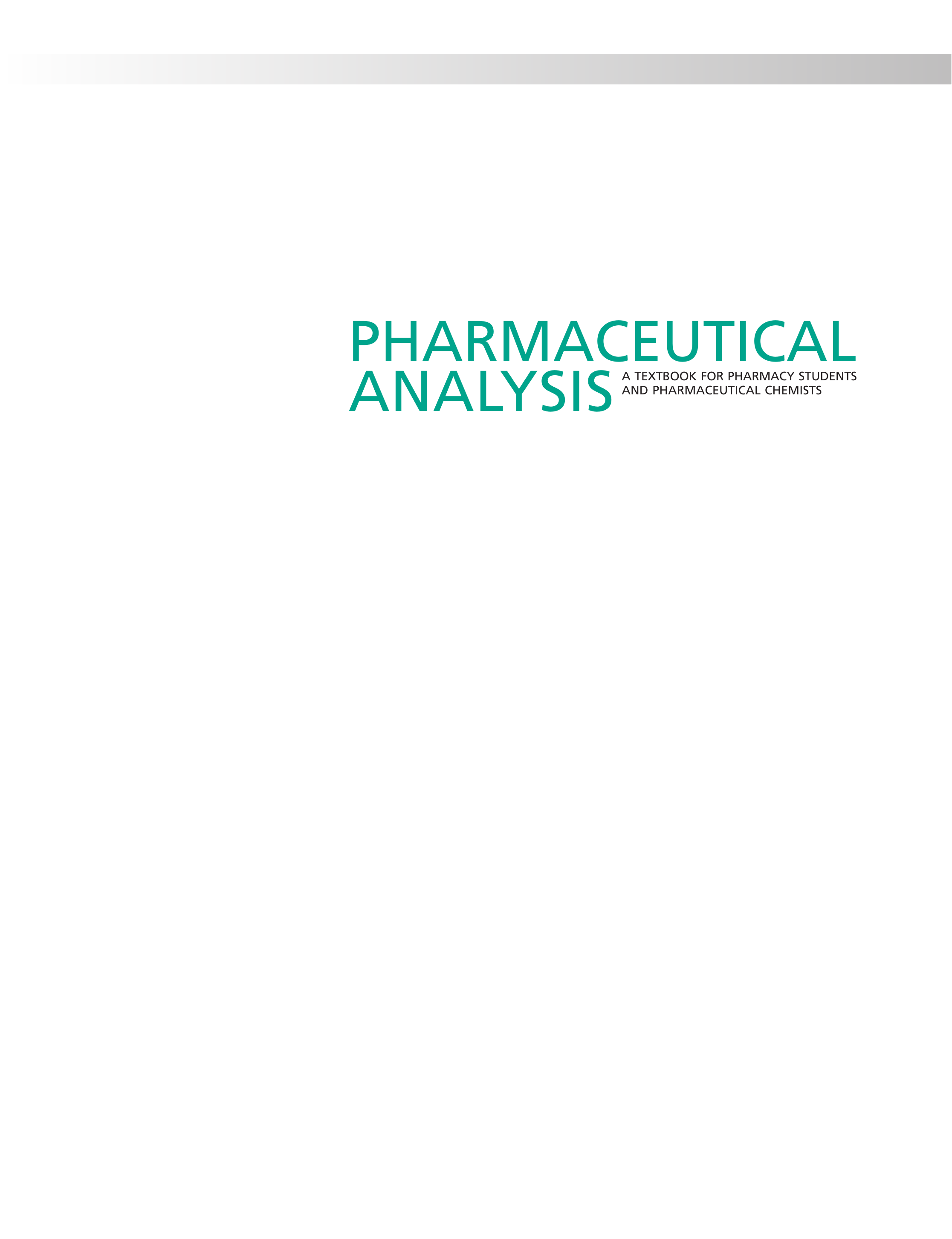 Pharmaceutical Analysis