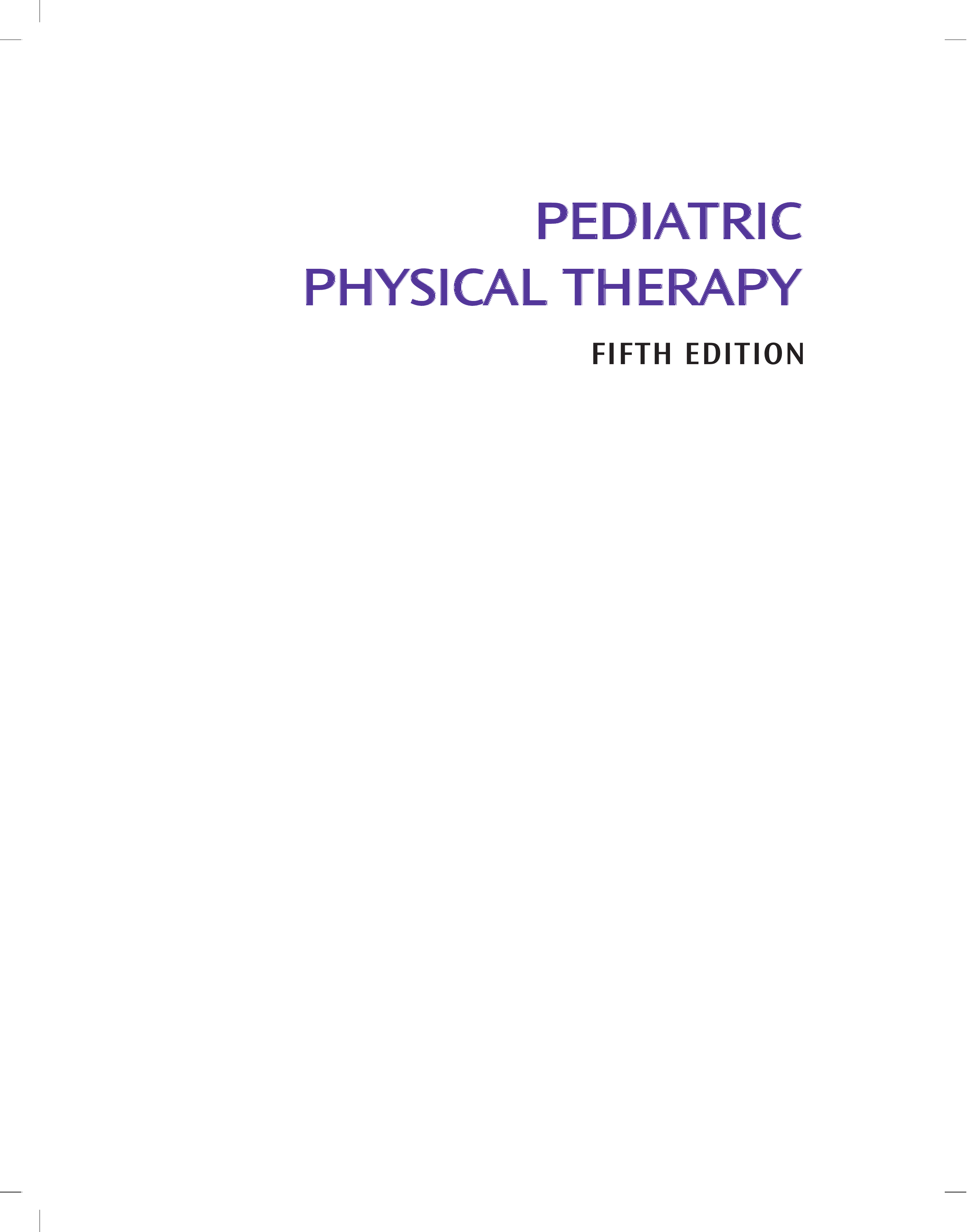 Pediatric Physical Therapy