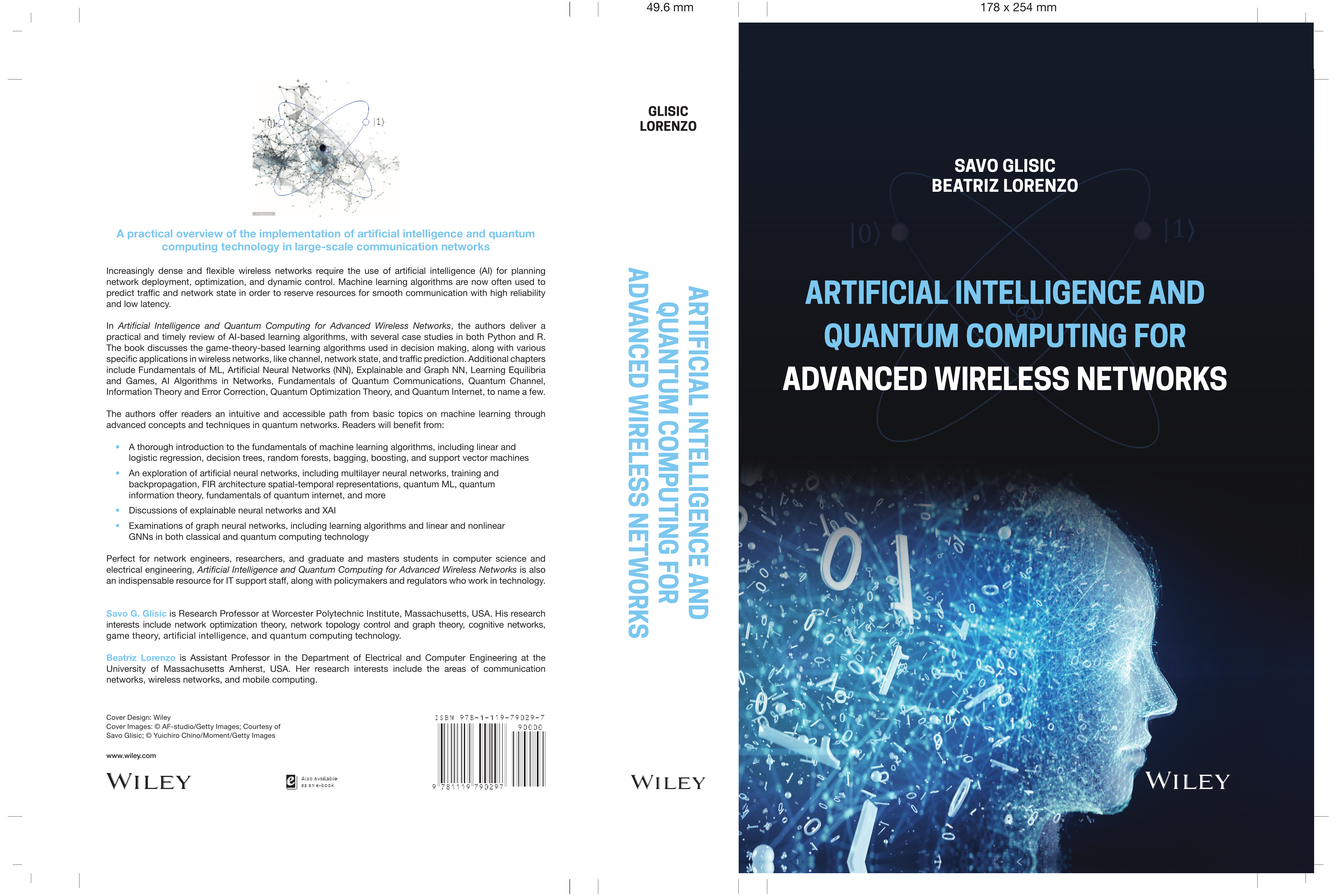 Artificial Intelligence and Quantum Computing for Advanced Wireless Networks