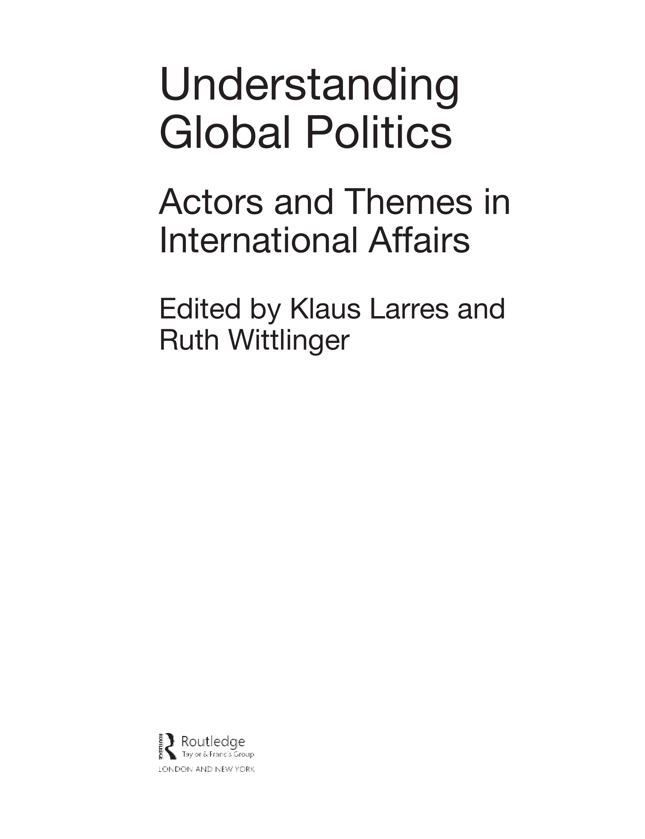 Understanding Global Politics