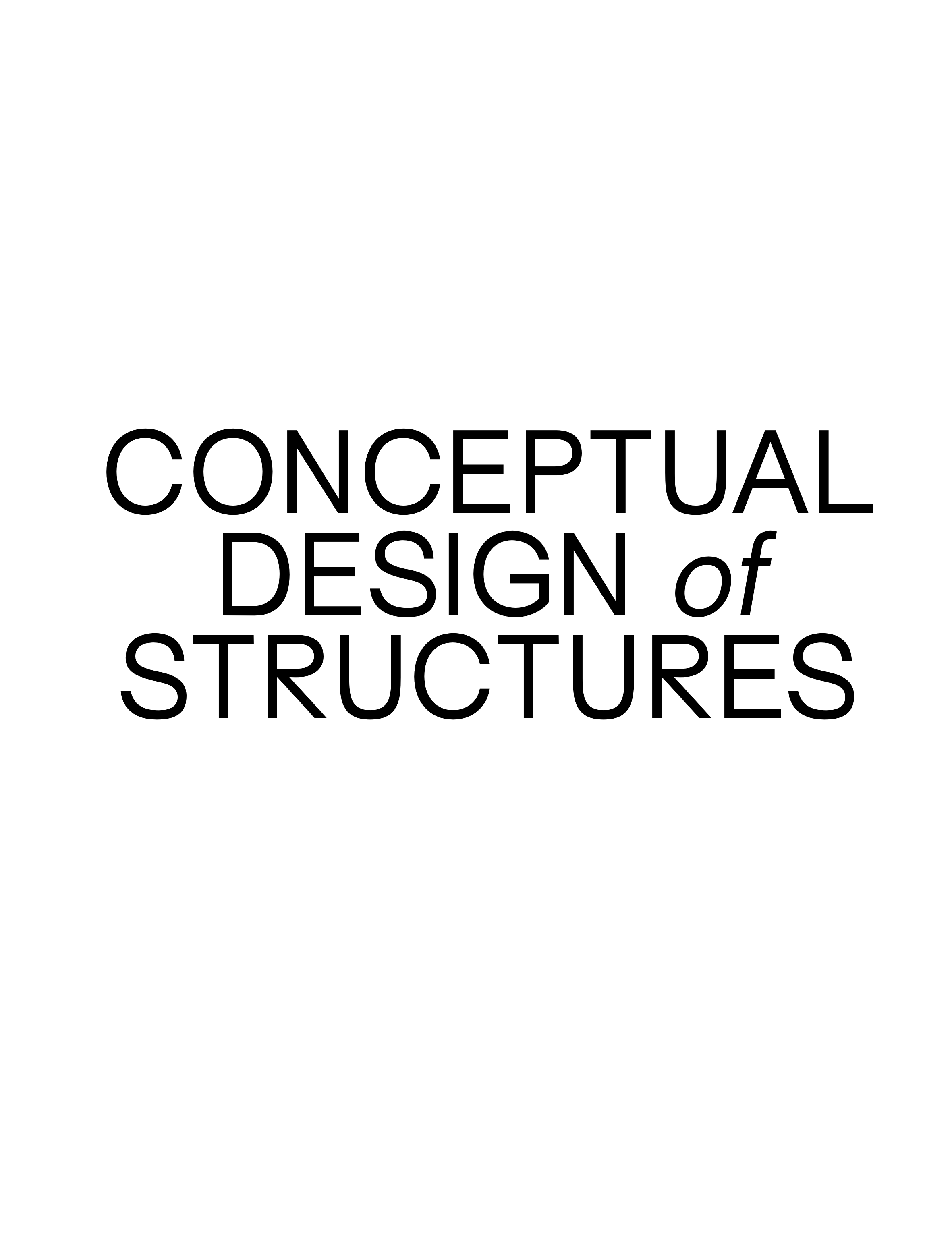 Conceptual Design of Structures