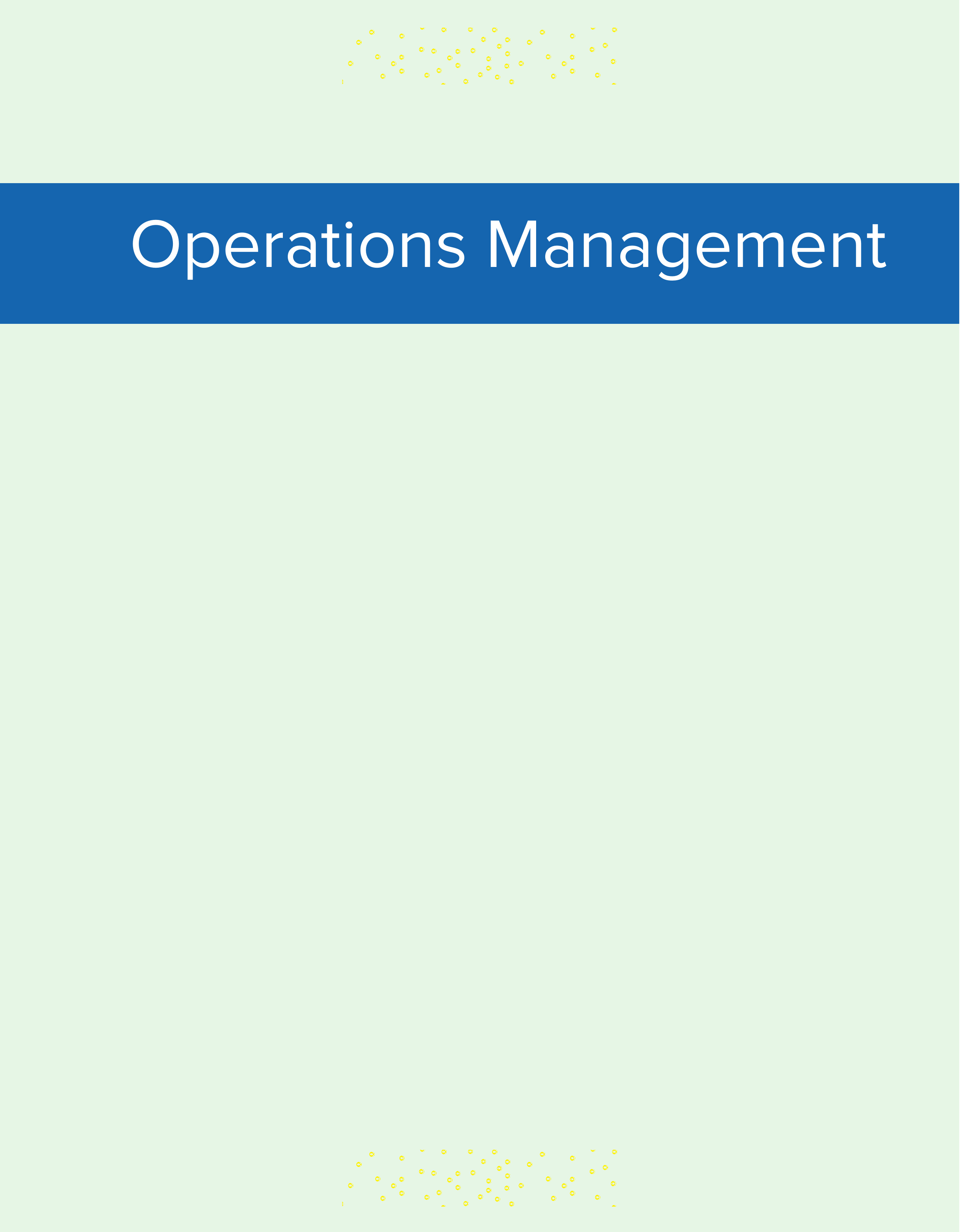 Operations Management