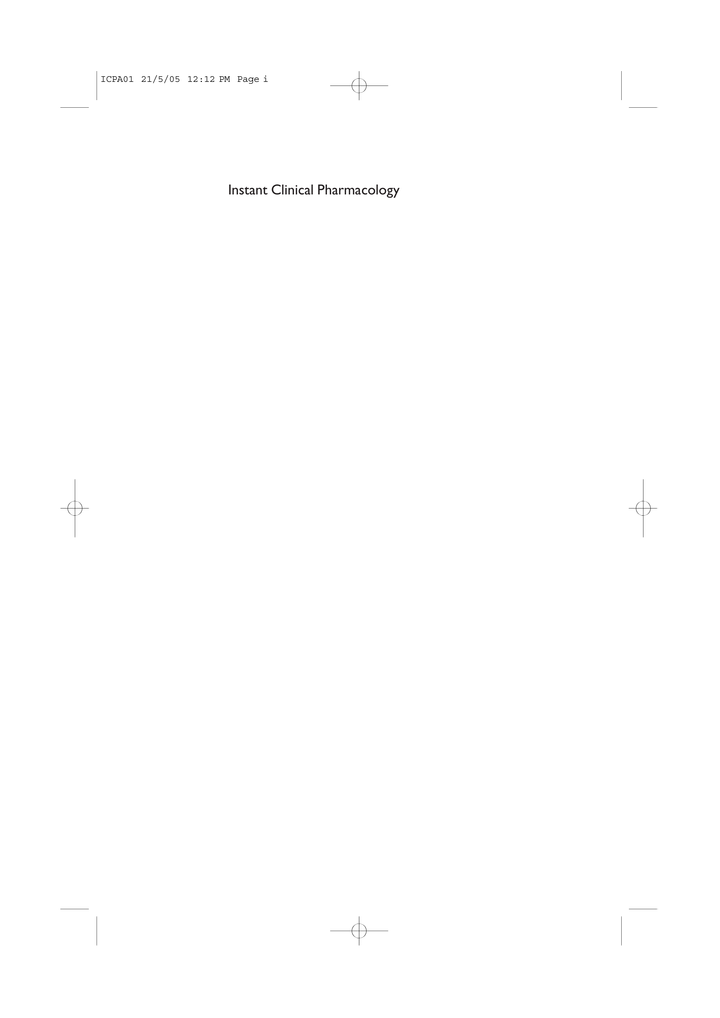 Instant Clinical Pharmacology