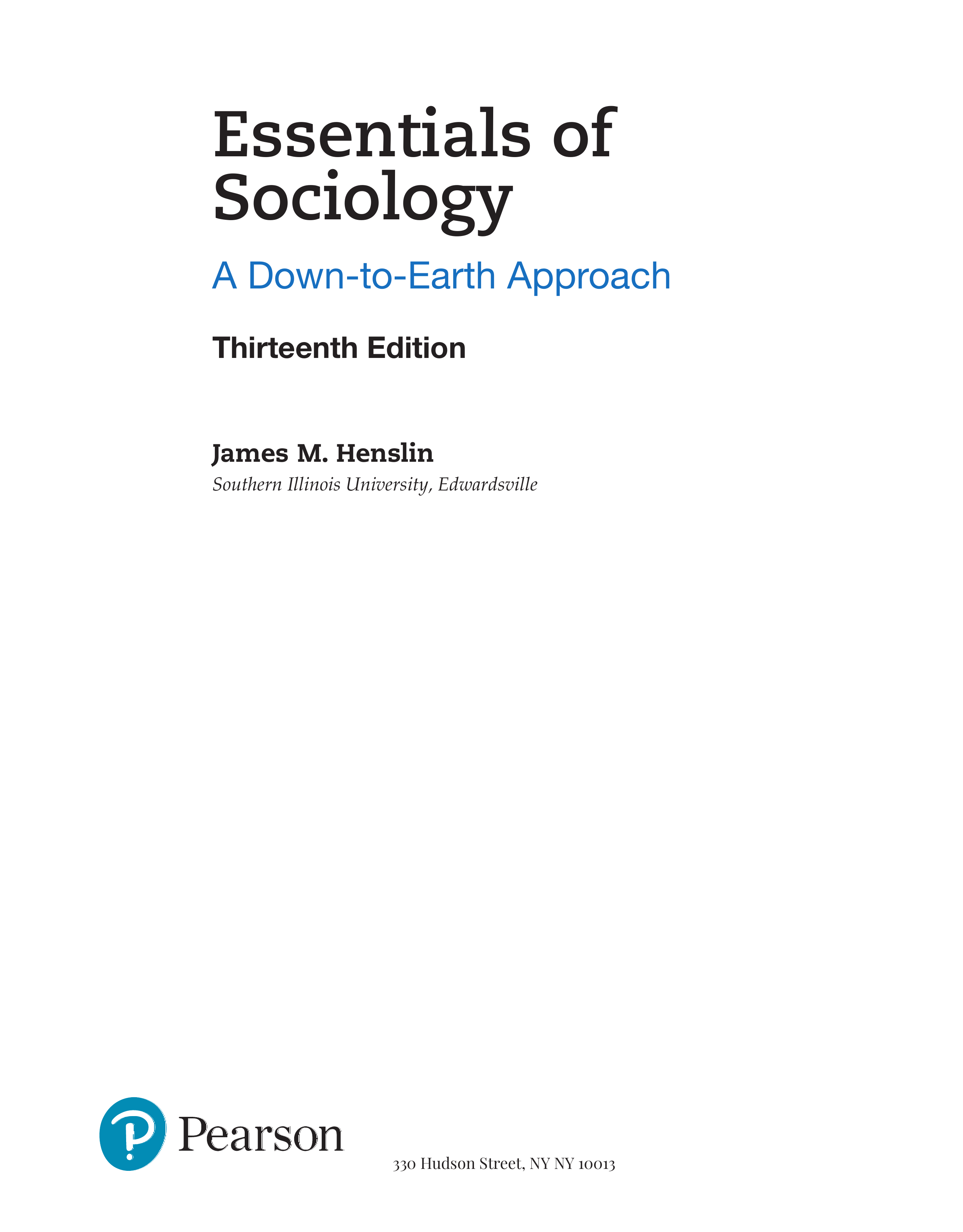 Essentials of Sociology