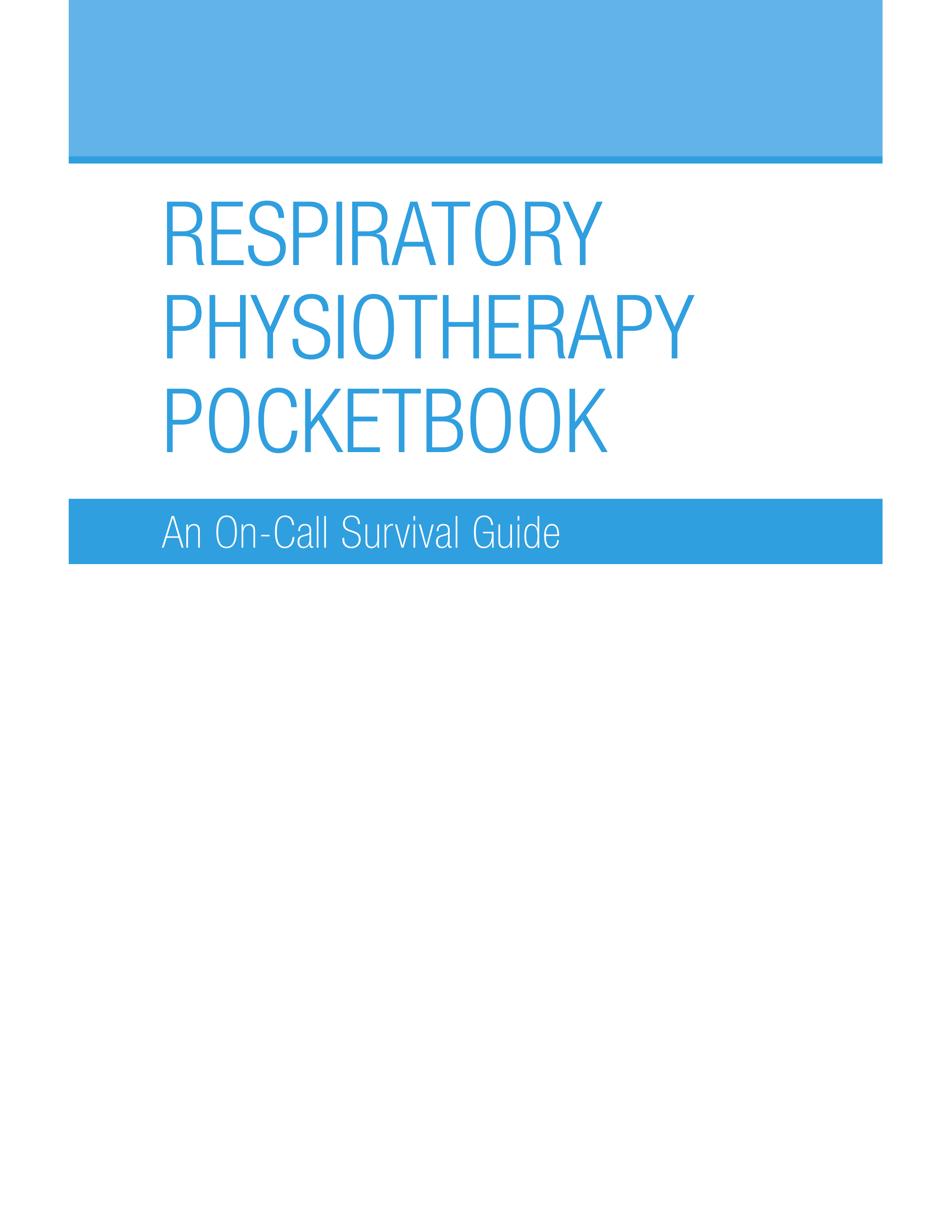 Respiratory Physiotherapy Pocketbook