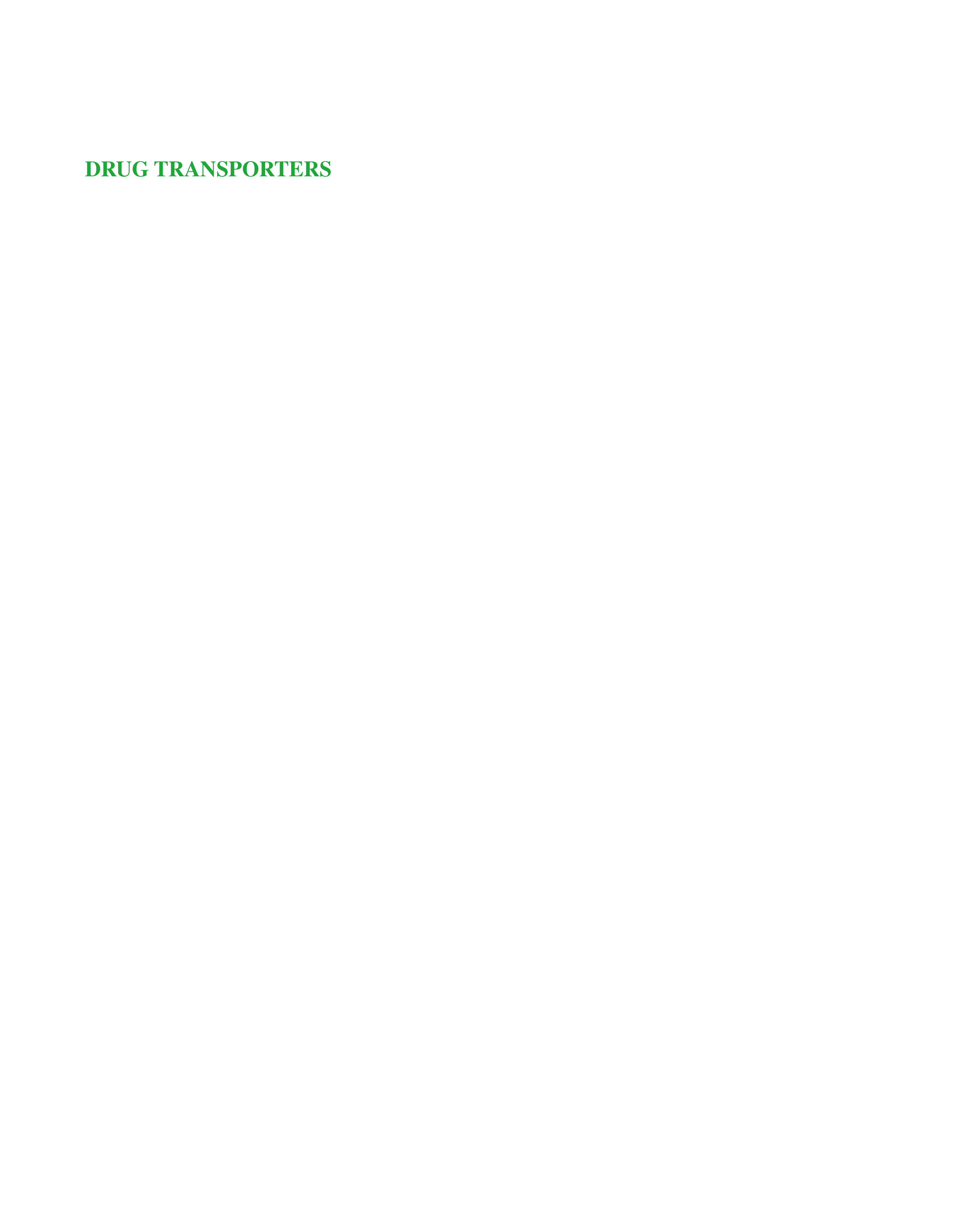 Drug Transporters