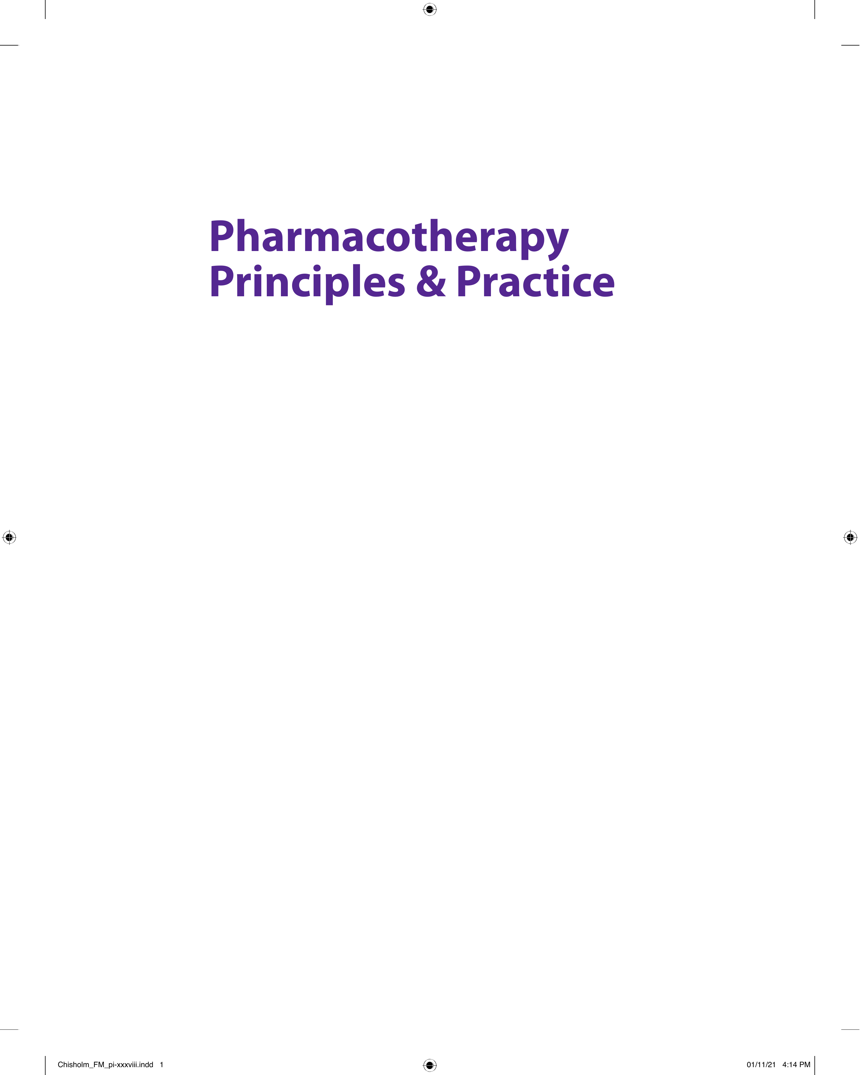 Pharmacotherapy Principles and Practice, Third Edition