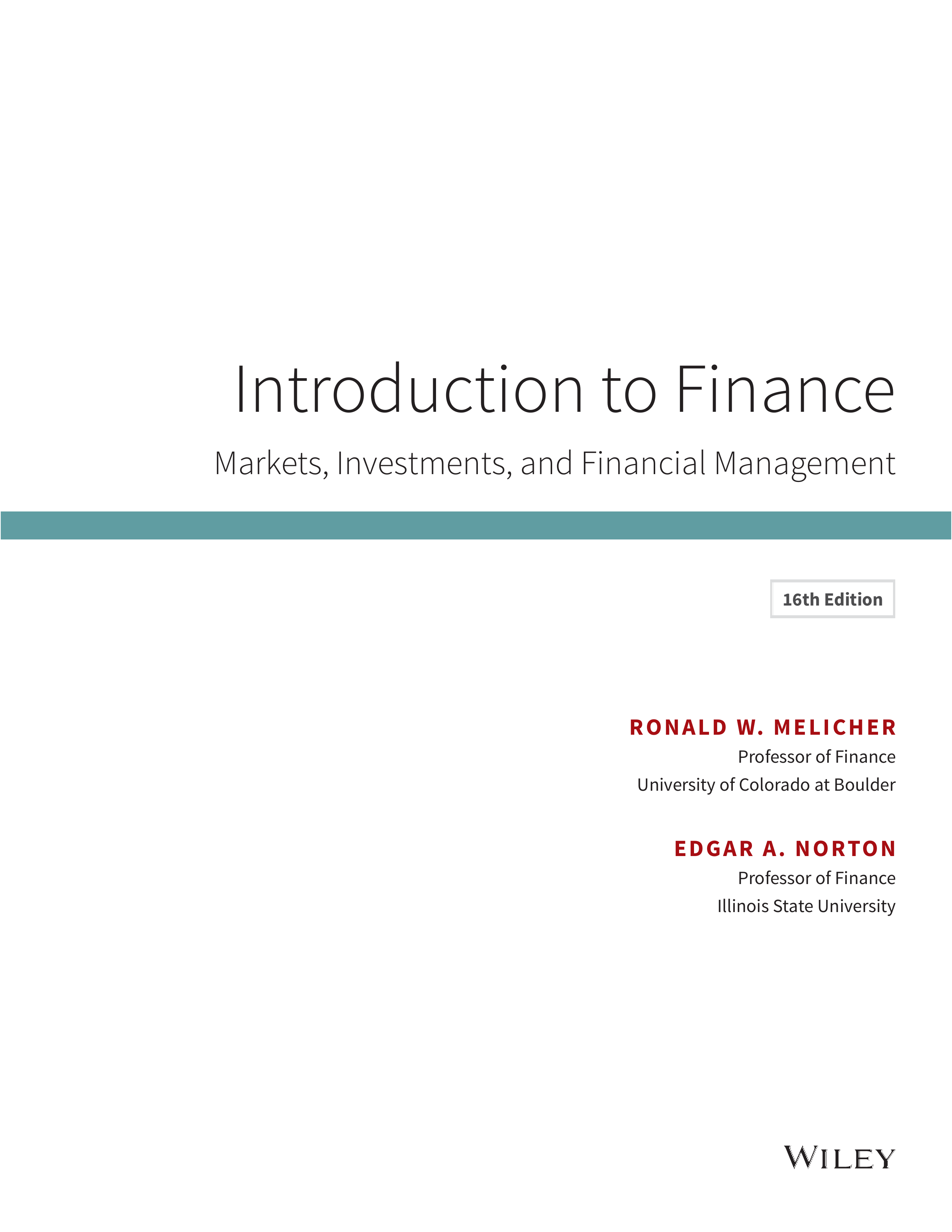 Introduction to Finance