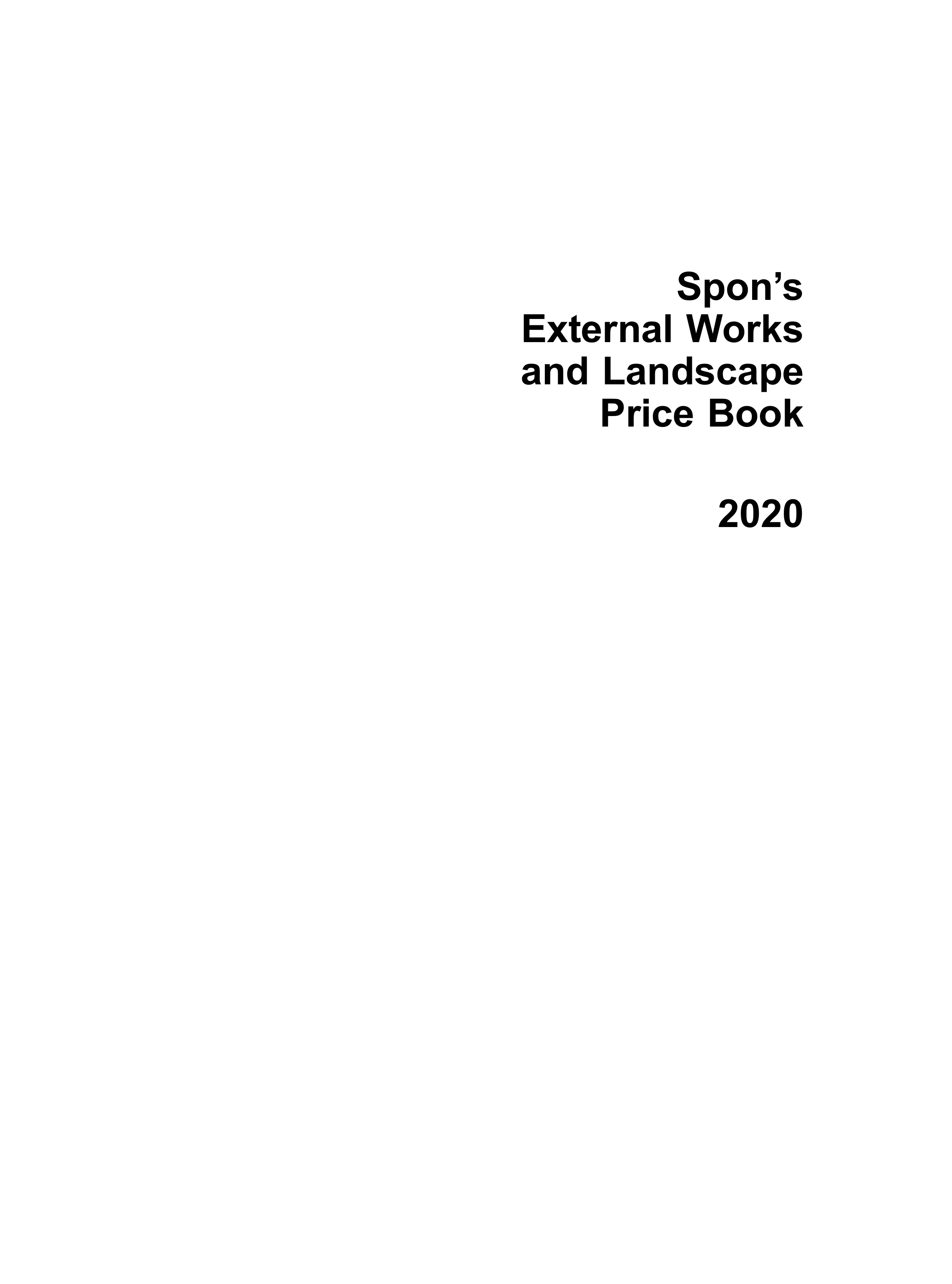 SPON'S Landscape and External Works Price Book, 1993
