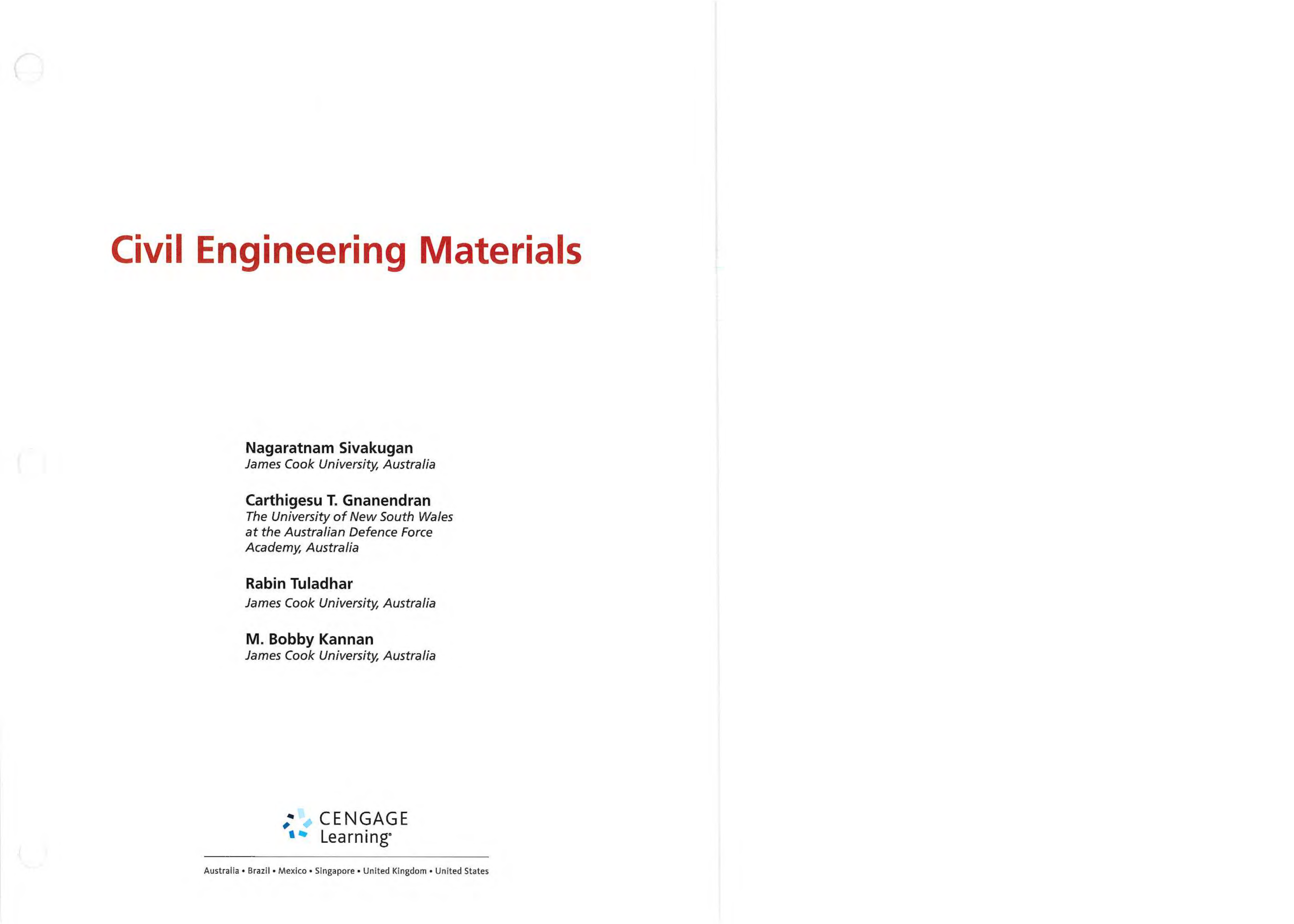 Civil Engineering Materials