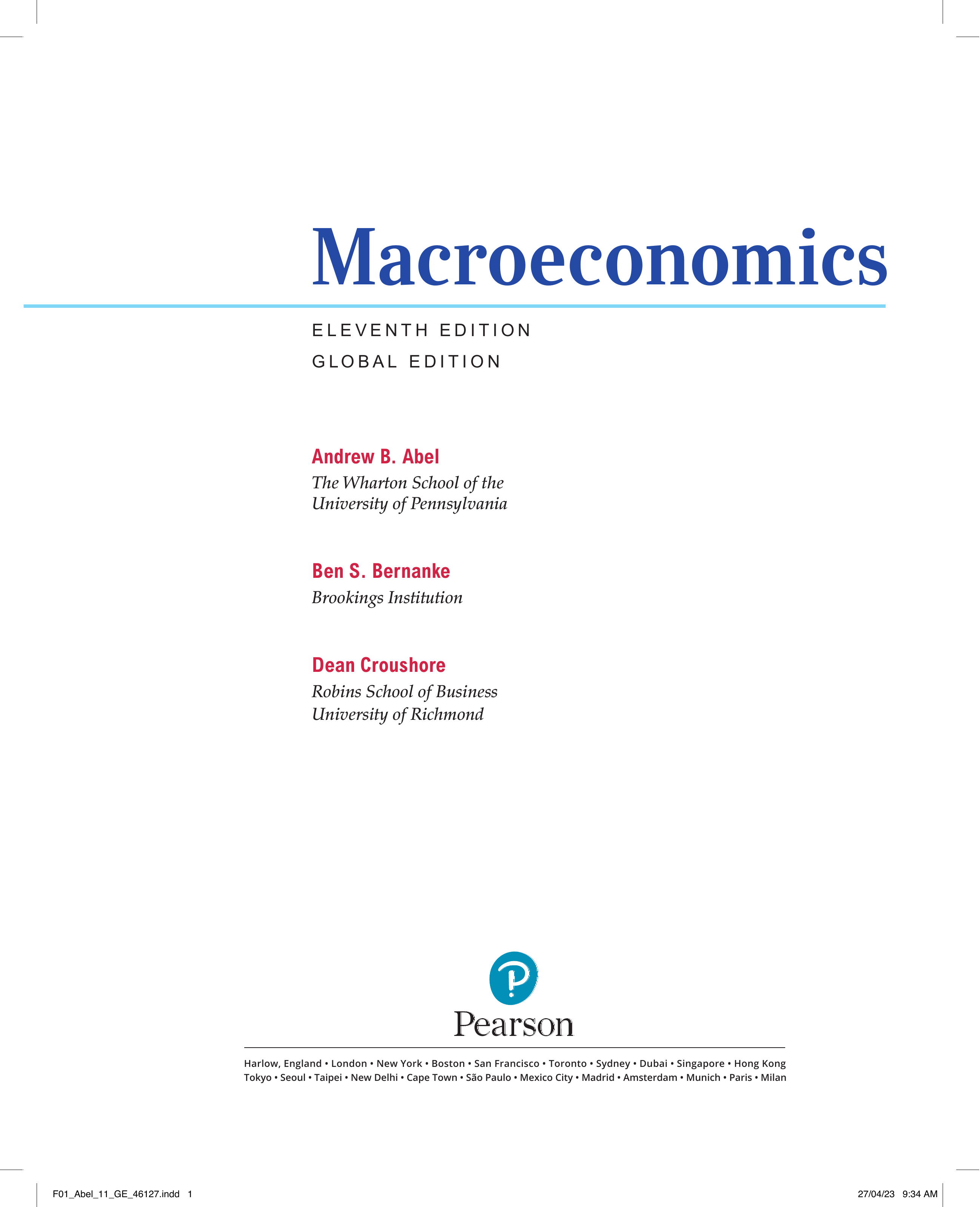 Macroeconomics, Global Edition