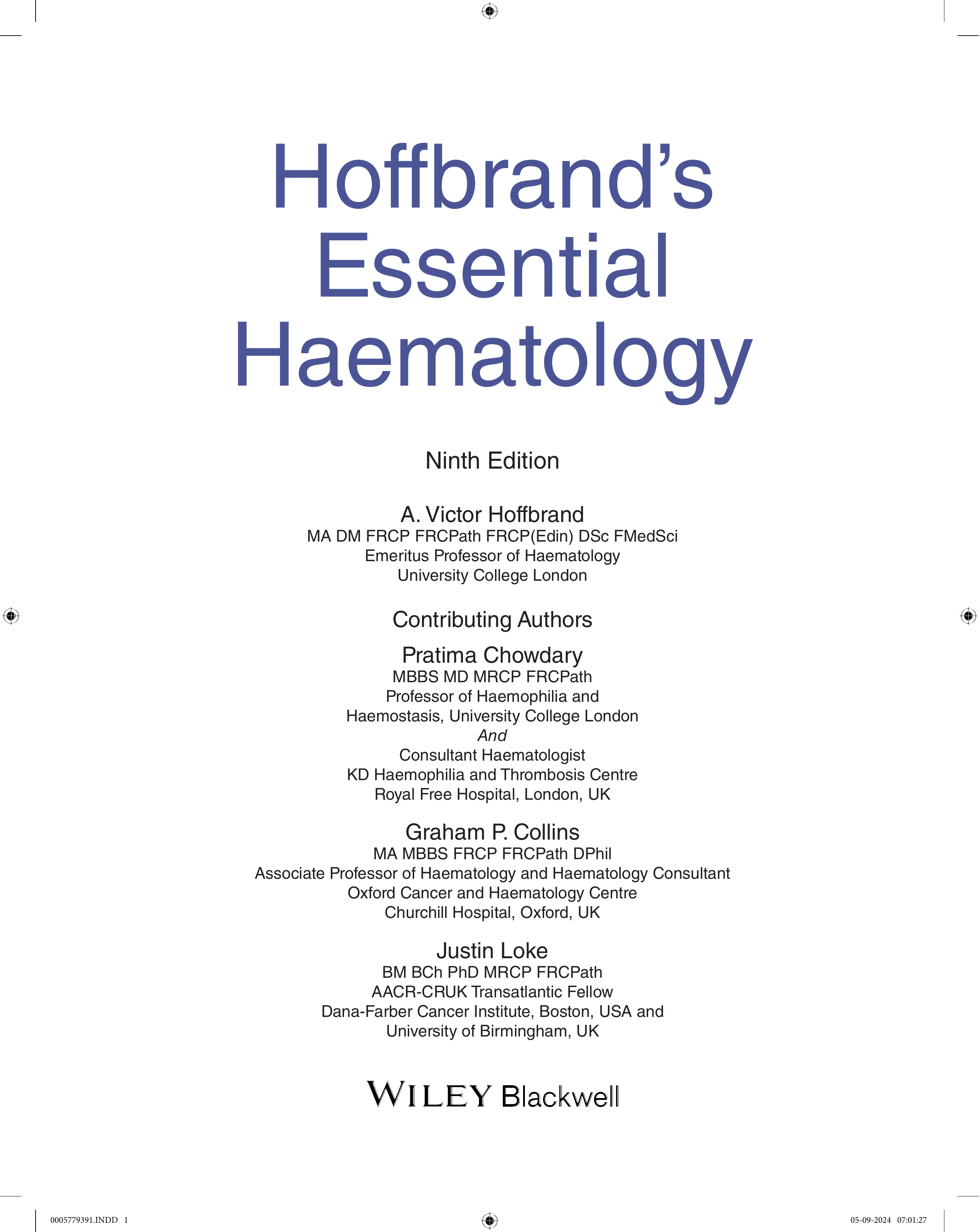Hoffbrand's Essential Haematology