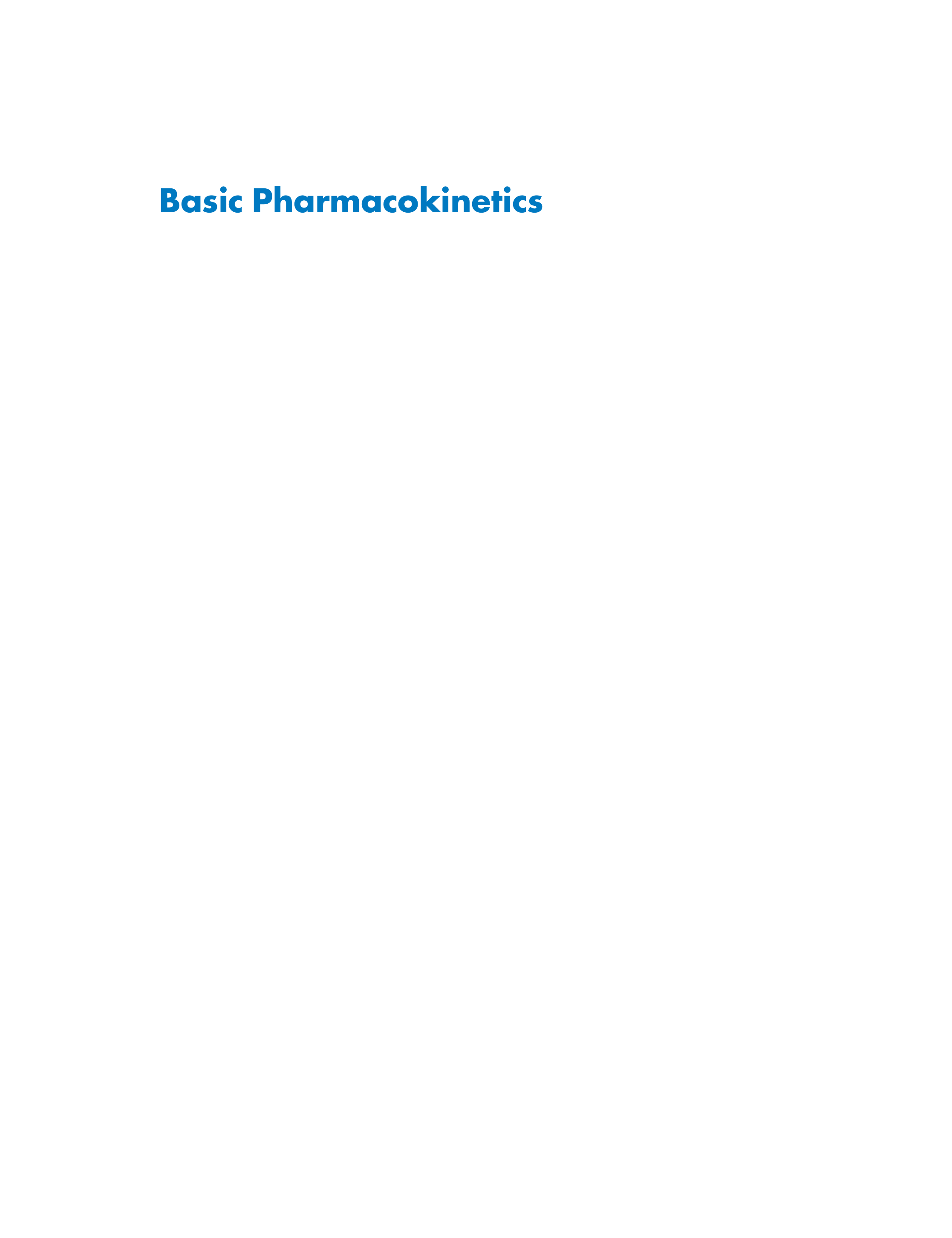 Basic Pharmacokinetics